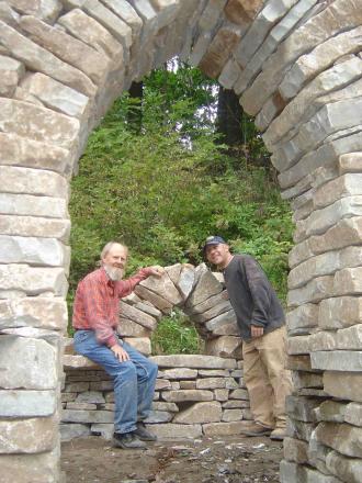 International waller and master craftsman Norman Haddow, seen here with Chuck Eblacker at our 2005 Festival, will be joining us again this year.